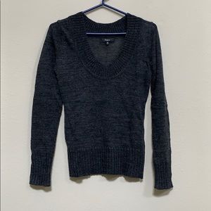 Express scoop neck grey sweater